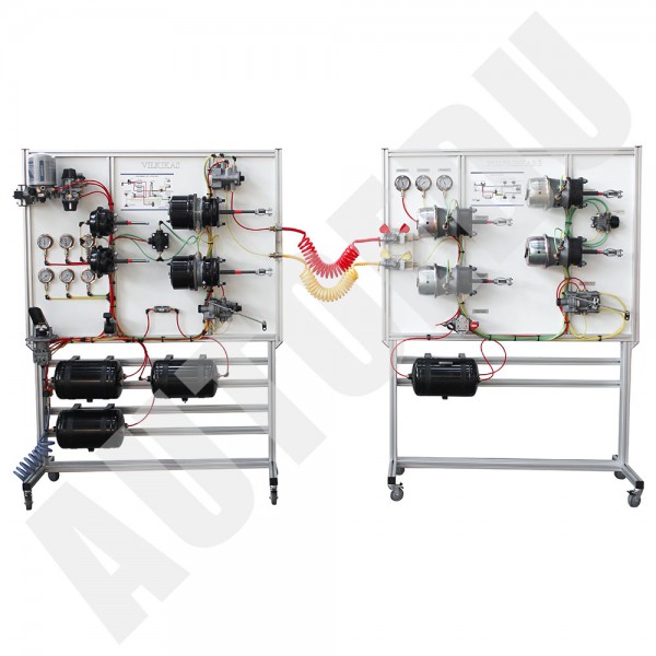 Sunkvežimio pneumatinių oro stabdžių mokomasis stendas su EBS sistema MSTAIR-EBS1 AutoEDU